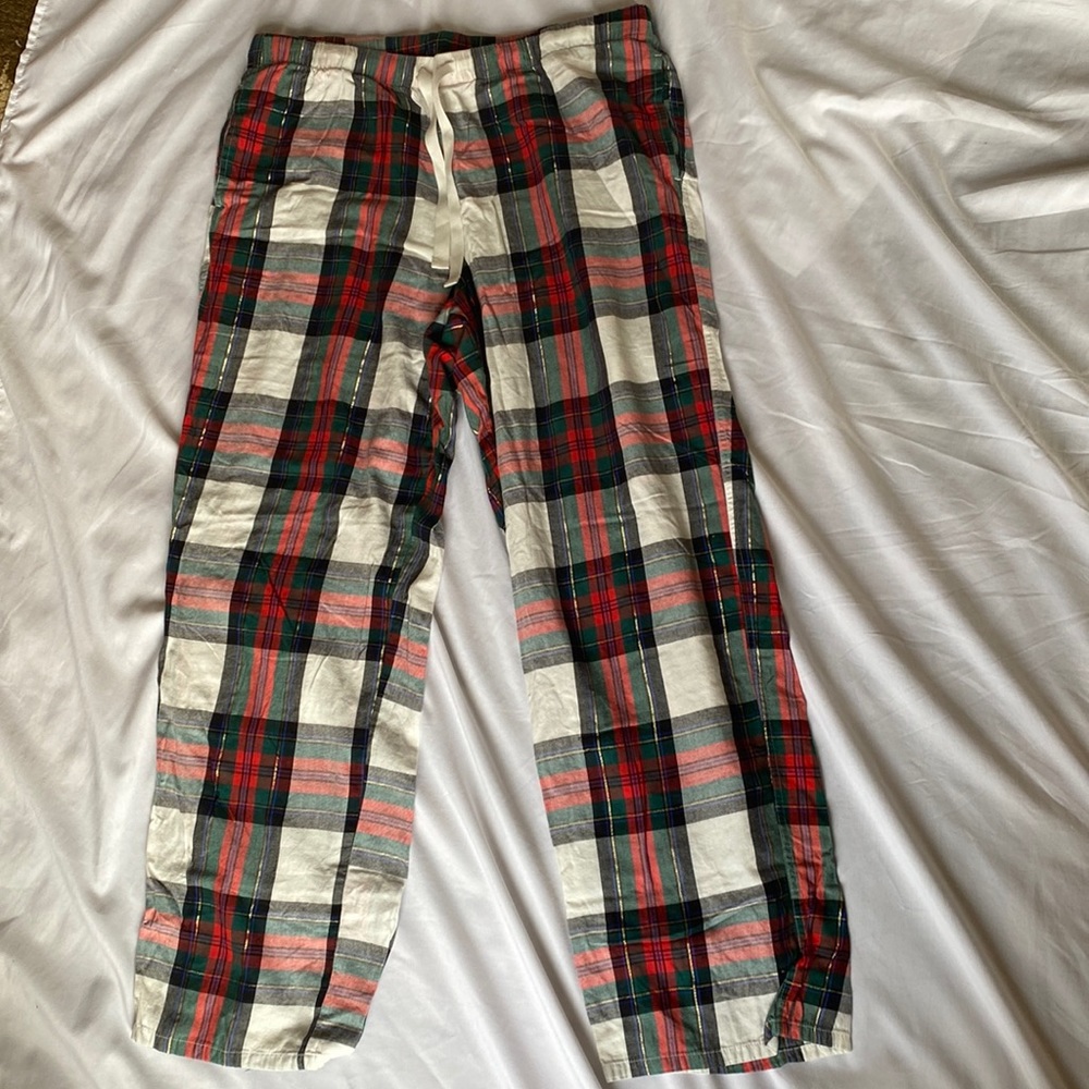 Christmas plaid pajamas pants
